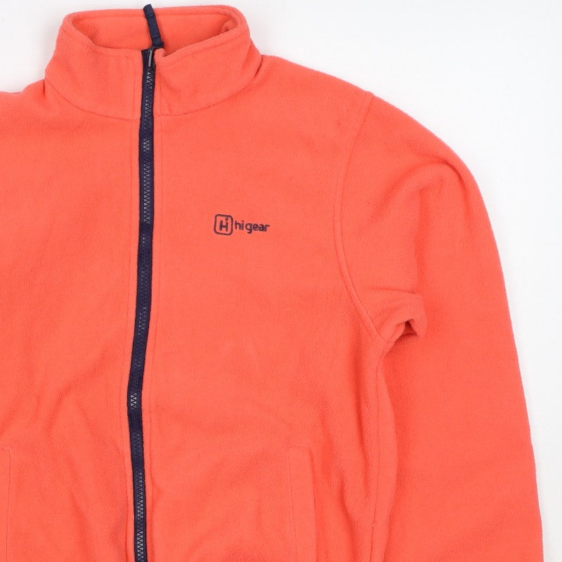 Hi Gear Girls Orange 11-12 Years Basic Fleece Jacket Full Zip Hiking