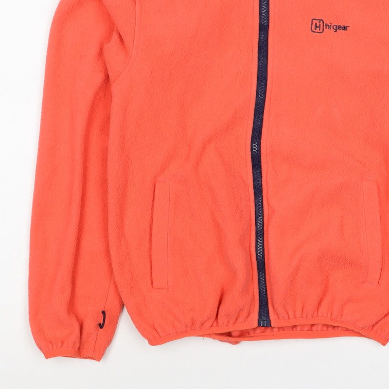 Hi Gear Girls Orange 11-12 Years Basic Fleece Jacket Full Zip Hiking