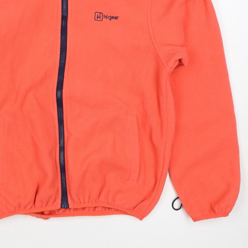 Hi Gear Girls Orange 11-12 Years Basic Fleece Jacket Full Zip Hiking