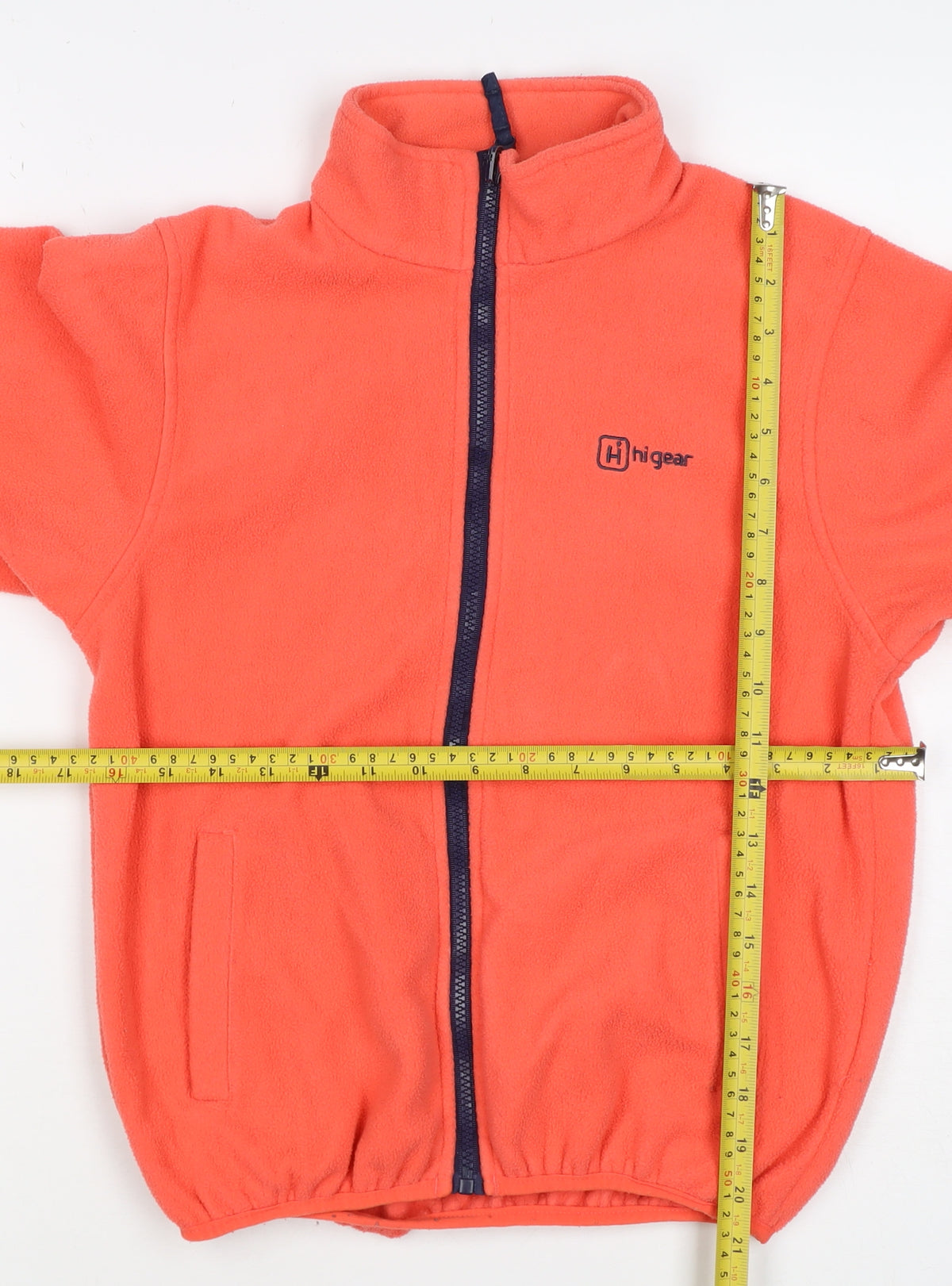 Hi Gear Girls Orange 11-12 Years Basic Fleece Jacket Full Zip Hiking