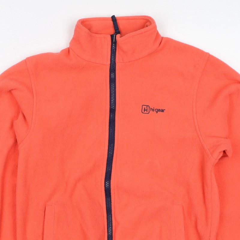 Hi Gear Girls Orange 11-12 Years Basic Fleece Jacket Full Zip Hiking