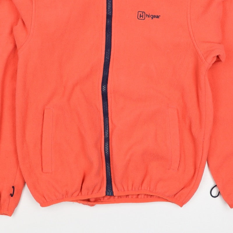 Hi Gear Girls Orange 11-12 Years Basic Fleece Jacket Full Zip Hiking