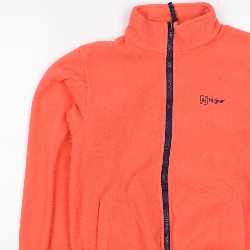 Hi Gear Girls Orange 11-12 Years Basic Fleece Jacket Full Zip Hiking