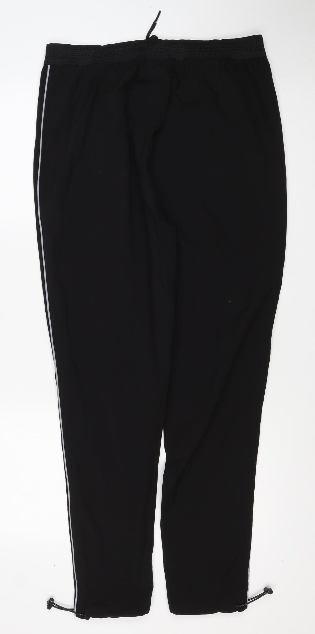 MAN Active Men’s Black L Track Pants Reflective Zip Pockets