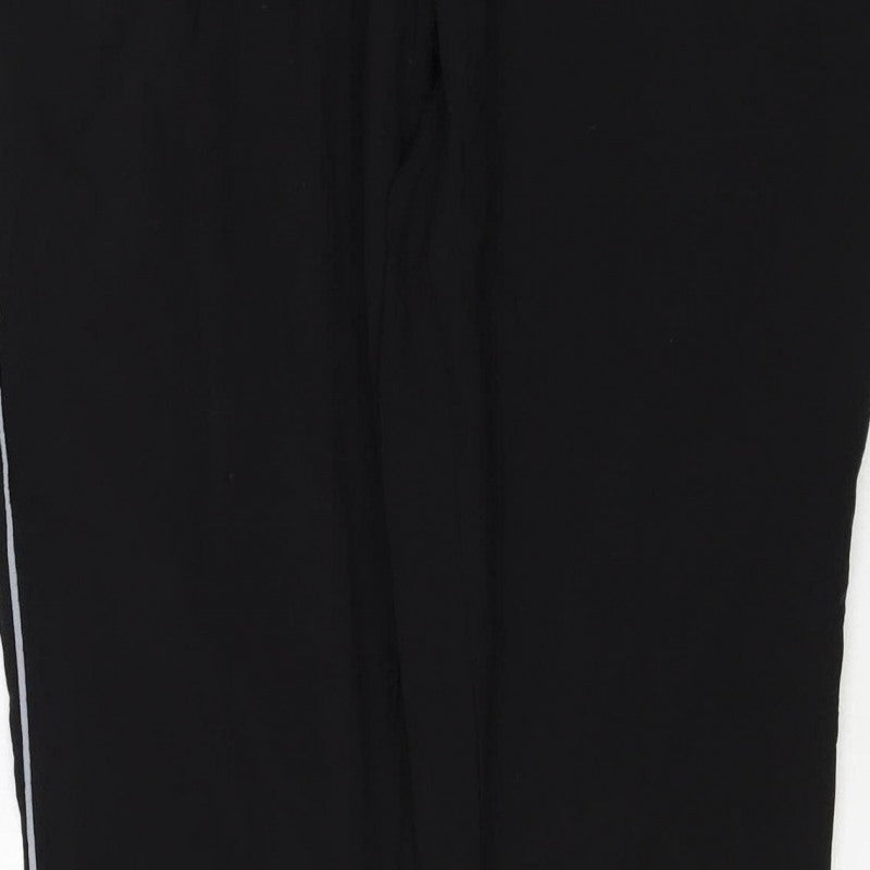 MAN Active Men’s Black L Track Pants Reflective Zip Pockets