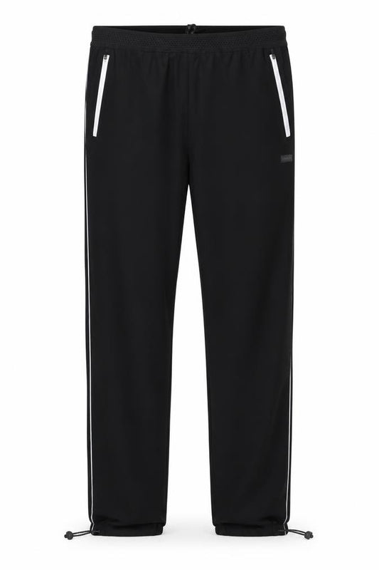 MAN Active Men’s Black L Track Pants Reflective Zip Pockets