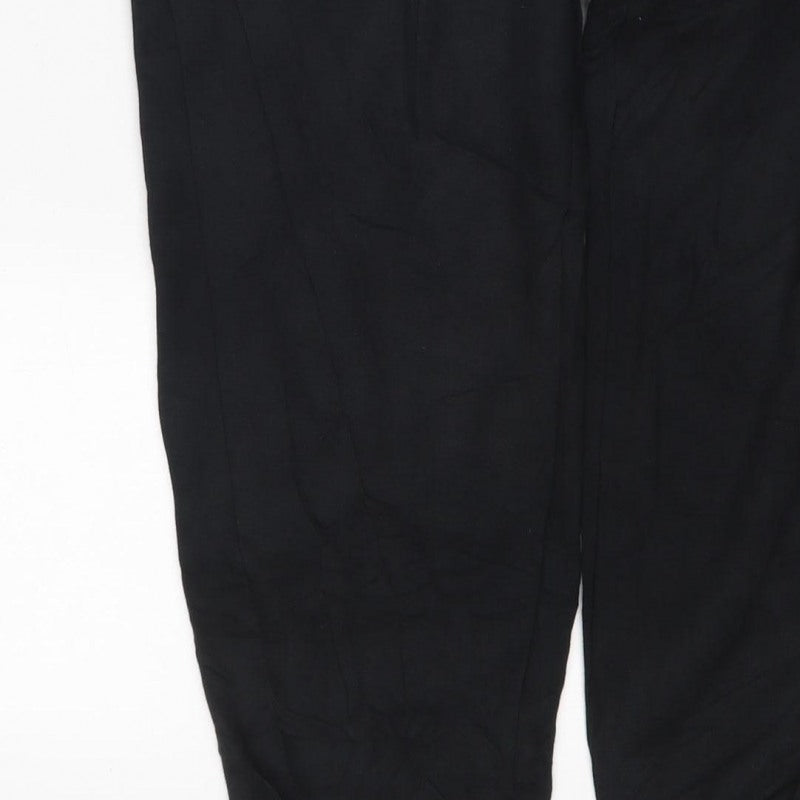 Nike Women Black L Jogger Sweatpants Drawstring Logo Pockets