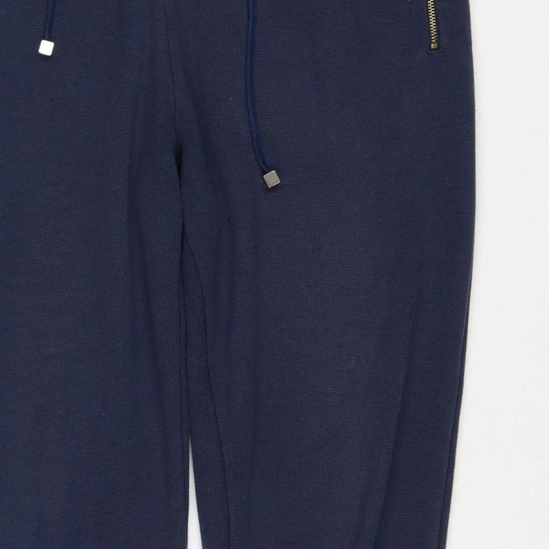 Millionaire Mens Blue L Jogger Trousers Drawstring Zip Pockets