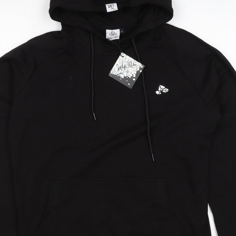 White Rocks Men’s Black Size S Pullover Hoodie Embroidered Logo