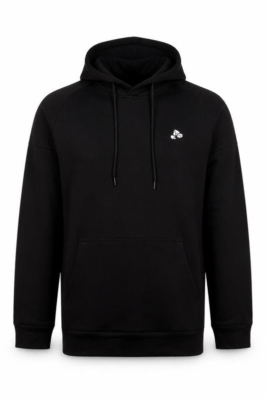 White Rocks Men’s Black Size S Pullover Hoodie Embroidered Logo