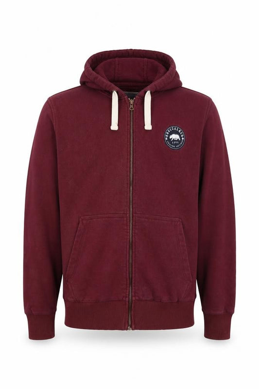 SoulCal & Co Men's Red XL Full Zip Hooded Logo Hoodie