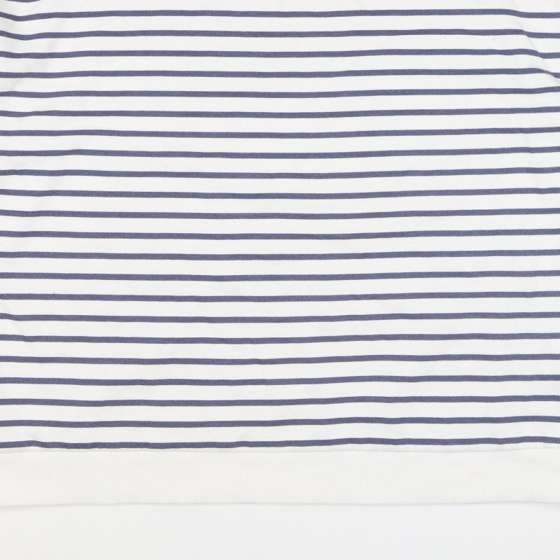 Dash Women’s Blue White Striped Pullover Sweatshirt Size 24