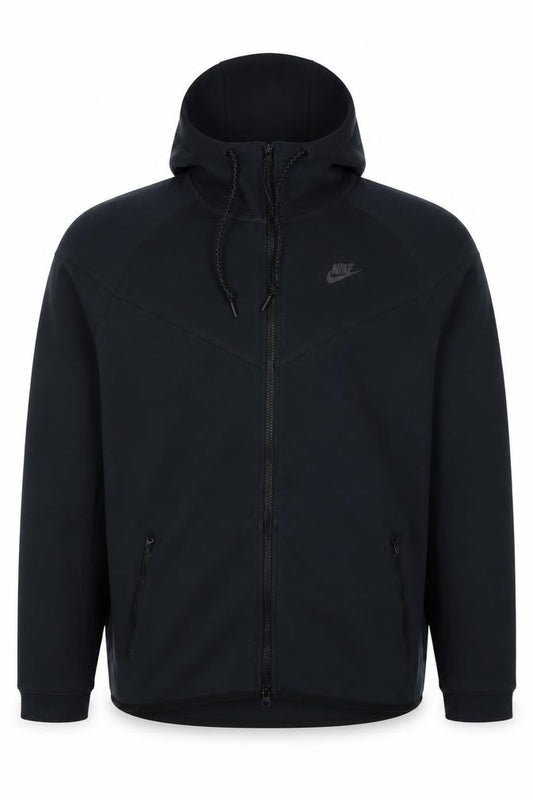 Nike Men’s Black XL Tech Fleece Full Zip Hooded Hoodie