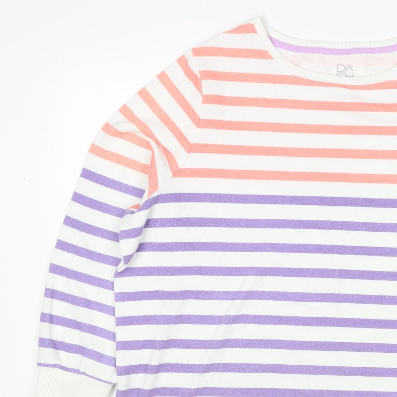 Dash Women’s Multicoloured Stripe Pullover Sweatshirt UK 24