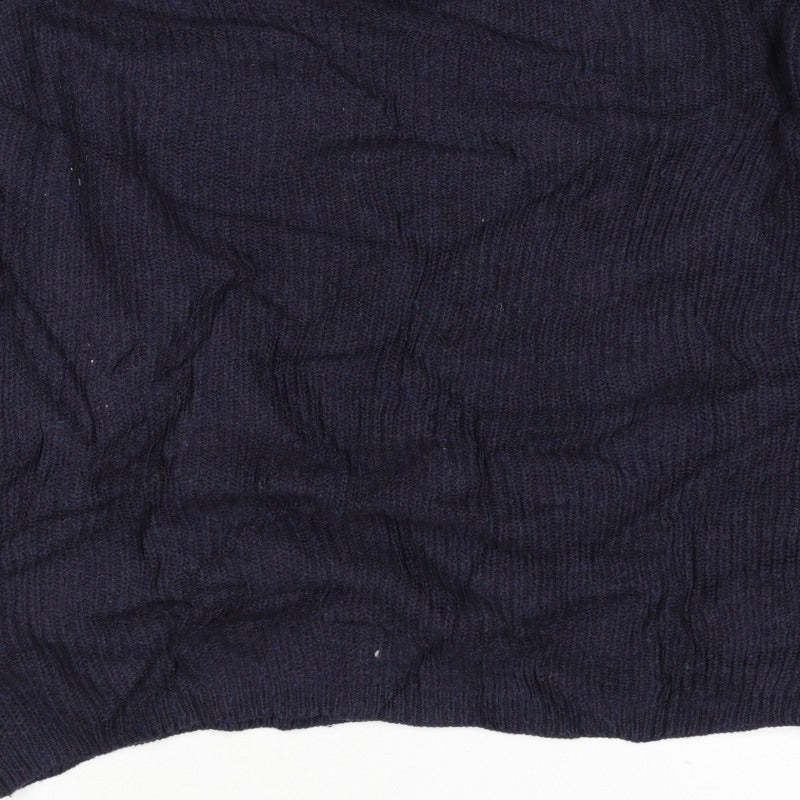 Only & Sons Unisex Navy L Cable Knit Crew Neck Cotton Jumper