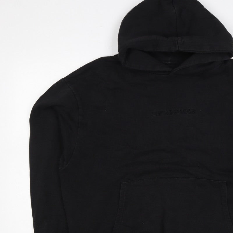boohooMAN Men’s Black M Pullover Hoodie Limited Edition Logo