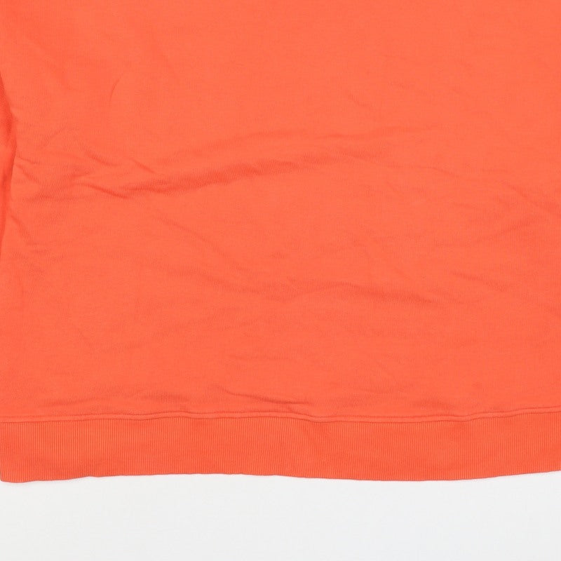 Oliver Bonas Women’s Orange UK 10 Pullover Sweatshirt Crochet Trim