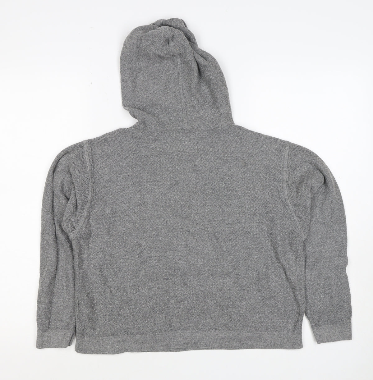 Kenneth Cole Women Grey S Pullover Hooded Sweatshirt Pockets