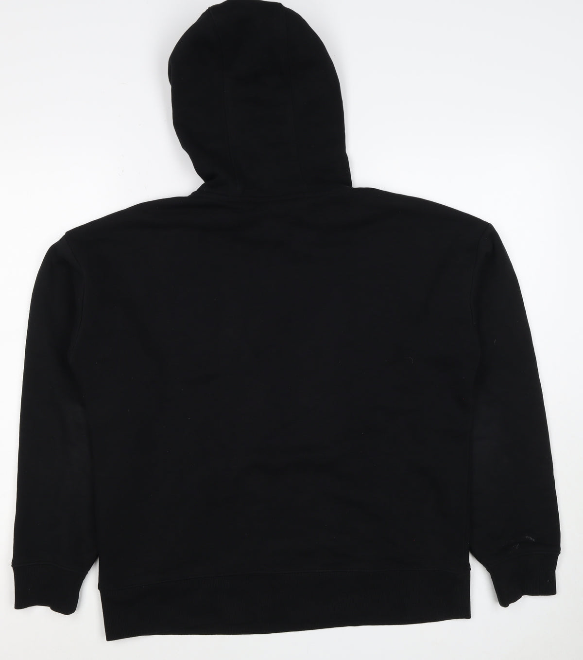 FILA Women’s Black M Logo Pullover Hooded Sweatshirt Pockets
