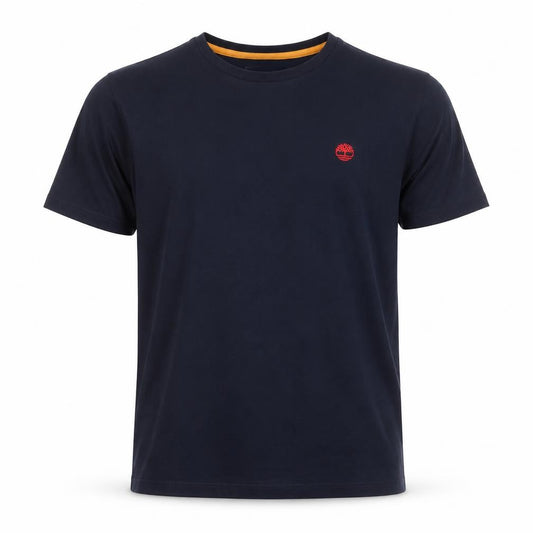 Timberland Men's Navy M Slim Fit Organic Cotton Logo T-Shirt