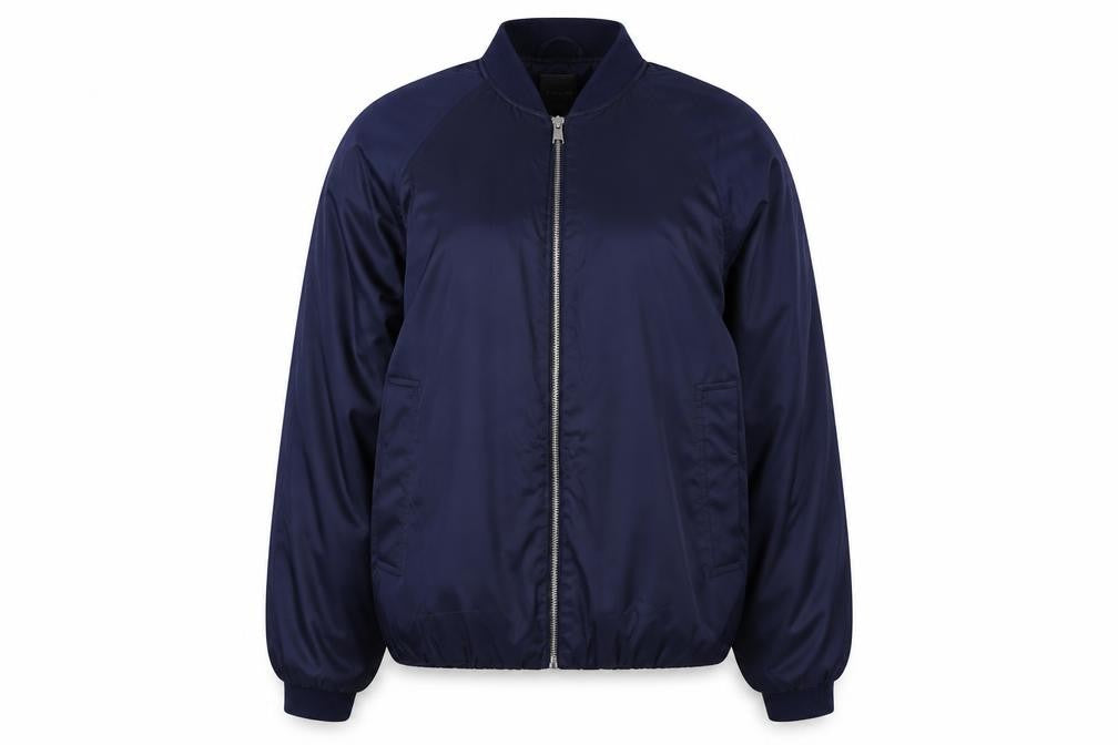 Primark Women’s Navy Blue S Bomber Jacket Zip Pockets