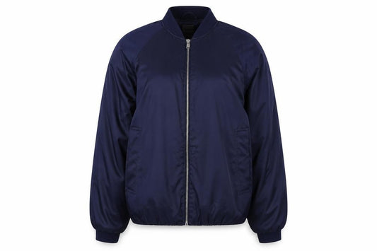 Primark Women’s Navy Blue S Bomber Jacket Zip Pockets