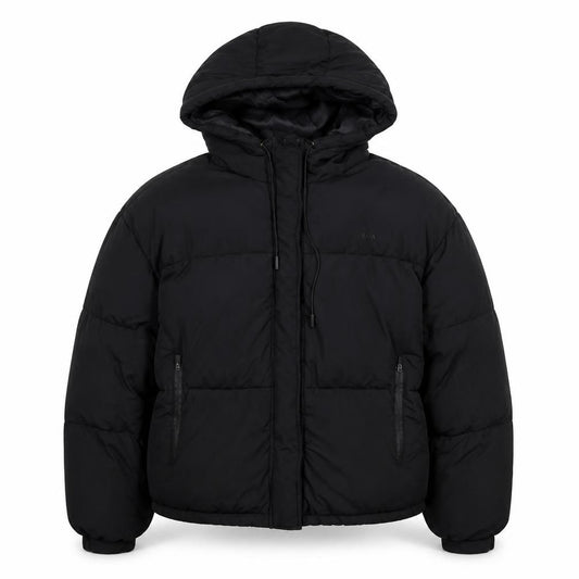 M.P. Women’s Black M Hooded Puffer Jacket Padded Full Zip