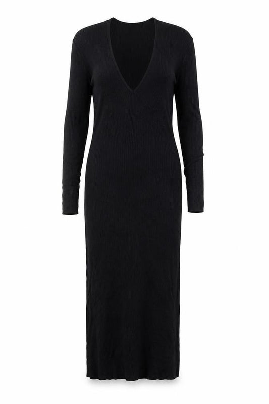 Primark Women Black Knit Roll Neck Jumper Dress UK 12-14 Long Sleeve