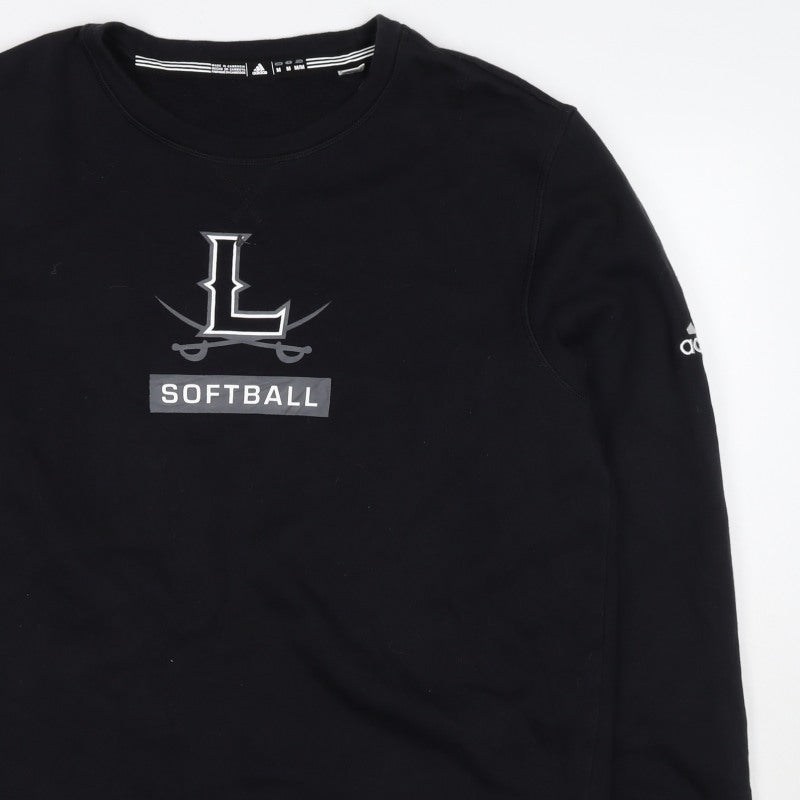 Adidas Men’s Black M Pullover Sweatshirt Softball Graphic