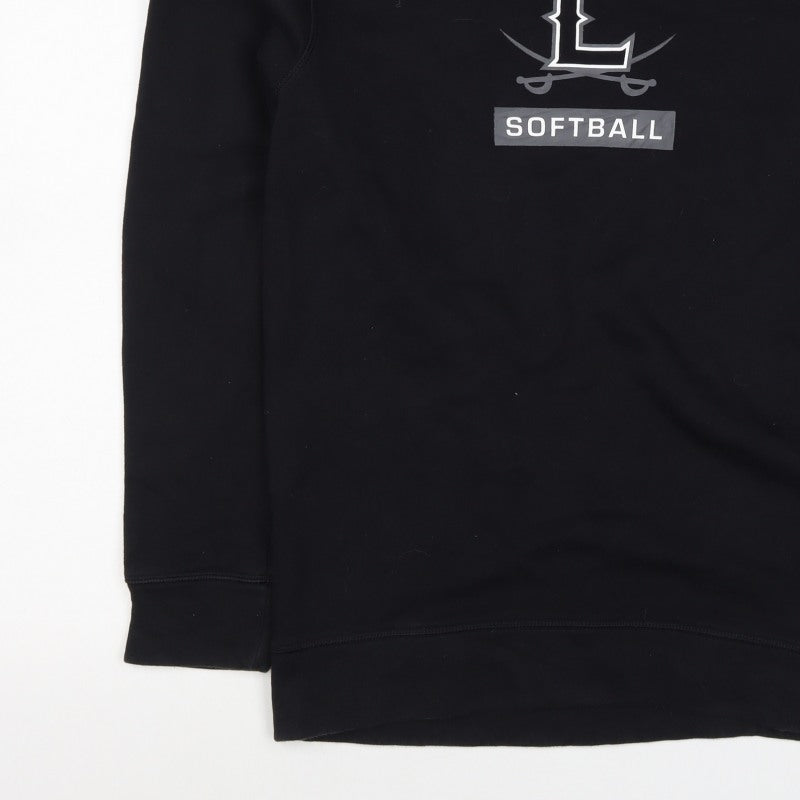 Adidas Men’s Black M Pullover Sweatshirt Softball Graphic