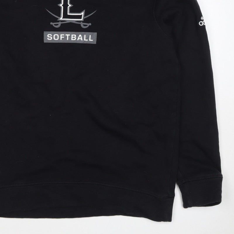 Adidas Men’s Black M Pullover Sweatshirt Softball Graphic