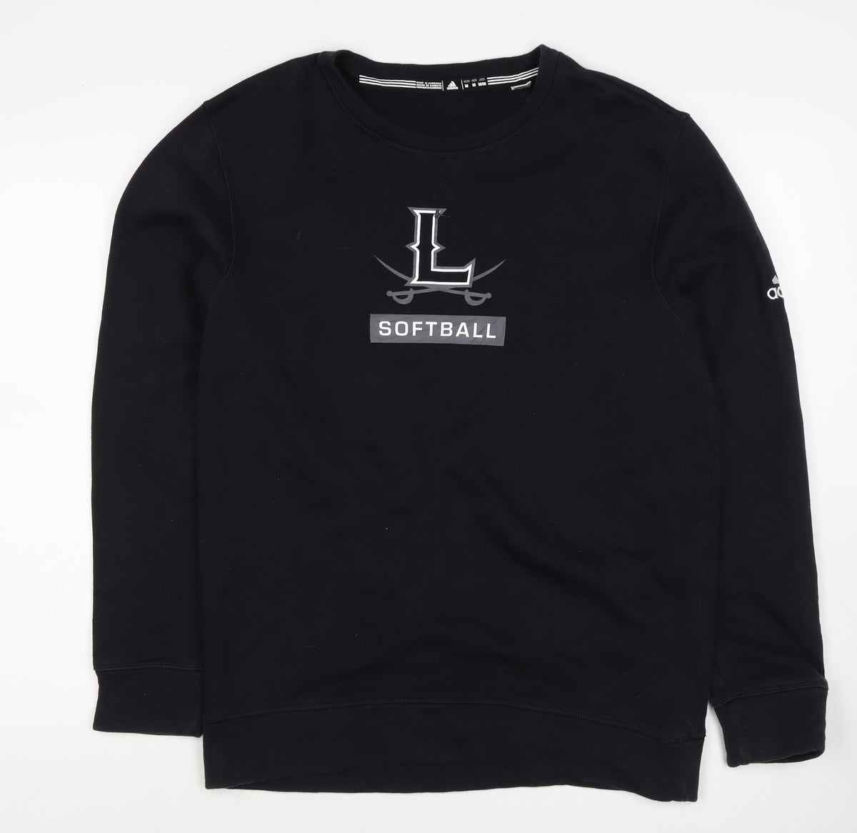 Adidas Men’s Black M Pullover Sweatshirt Softball Graphic