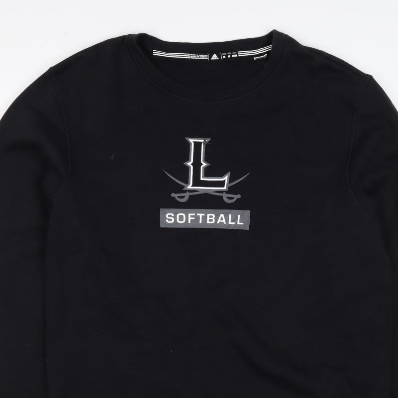 Adidas Men’s Black M Pullover Sweatshirt Softball Graphic