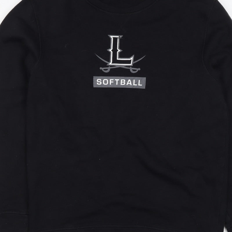Adidas Men’s Black M Pullover Sweatshirt Softball Graphic