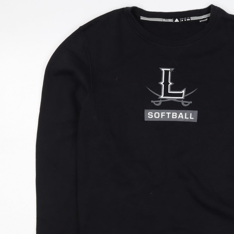 Adidas Men’s Black M Pullover Sweatshirt Softball Graphic