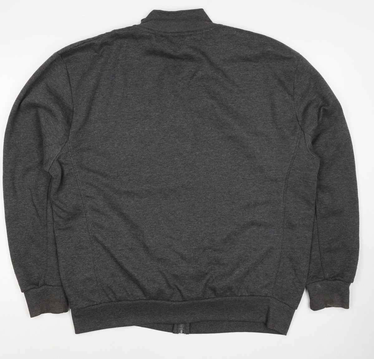 Slazenger Men's Grey XL Full Zip Logo Sweatshirt High Neck