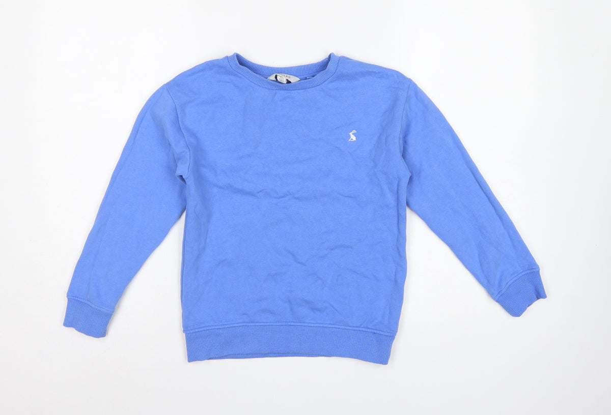 Joules Boys Blue 9 Years Pullover Sweatshirt Adventure Graphic Cotton