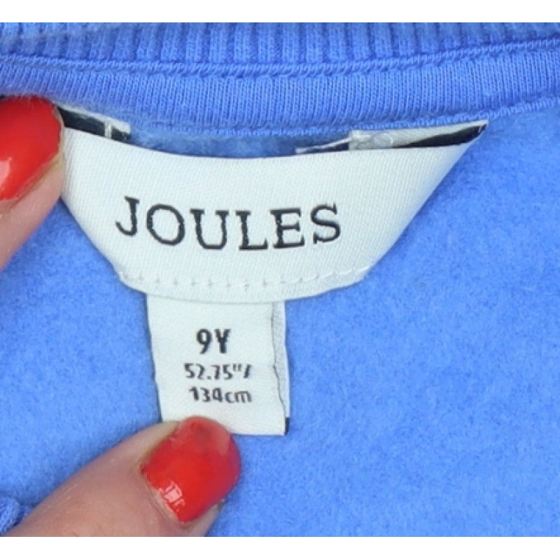 Joules Boys Blue 9 Years Pullover Sweatshirt Adventure Graphic Cotton