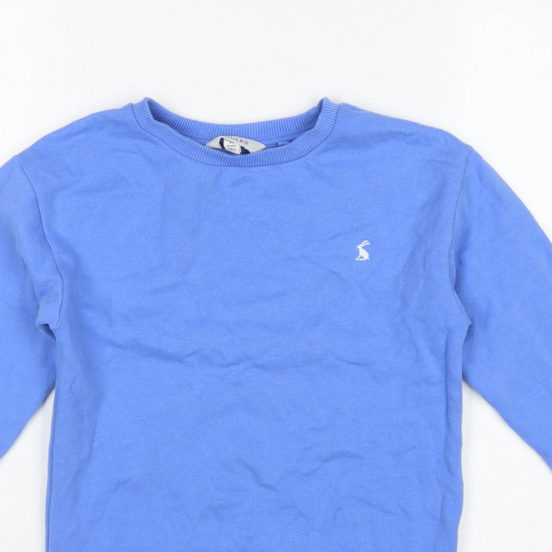 Joules Boys Blue 9 Years Pullover Sweatshirt Adventure Graphic Cotton