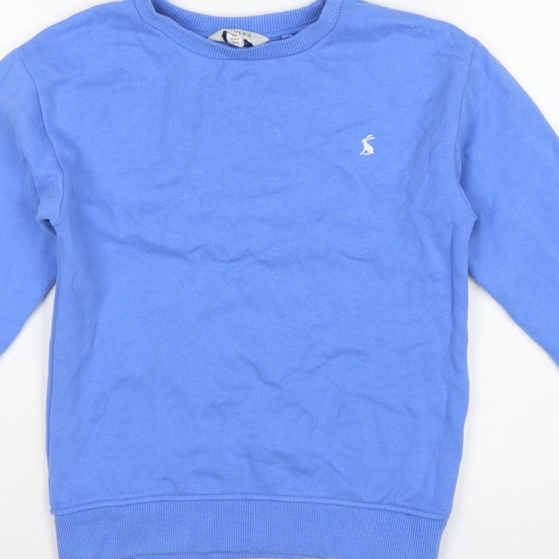 Joules Boys Blue 9 Years Pullover Sweatshirt Adventure Graphic Cotton