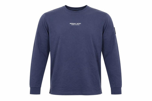 Marshall Artist Men’s Blue Large Long Sleeve Logo T-Shirt