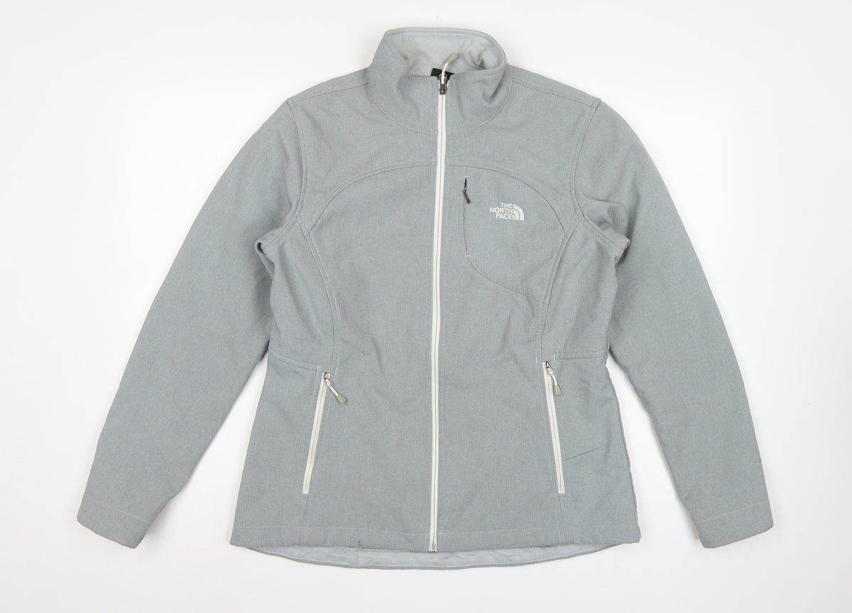 The North Face Women Blue L Softshell Full Zip Outdoor Jacket
