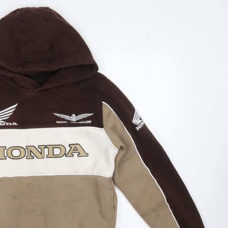 Honda Goldwing Men’s Brown XS Pullover Hoodie Motorcycle Graphic
