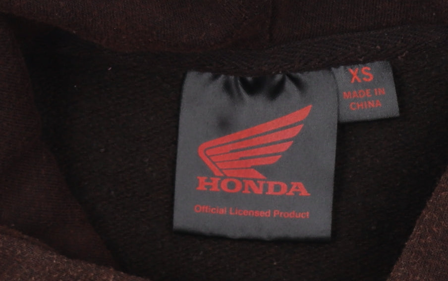 Honda Goldwing Men’s Brown XS Pullover Hoodie Motorcycle Graphic