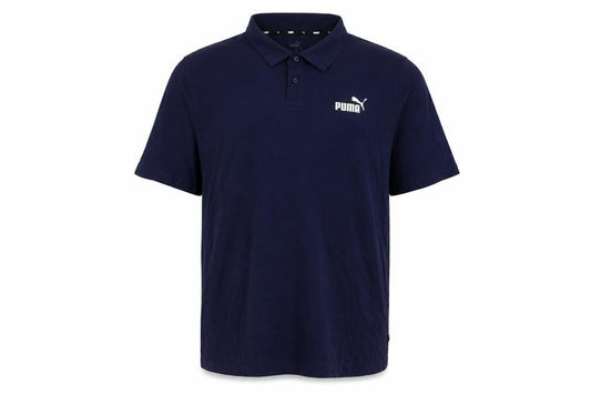 Puma Men’s Blue XXL Logo Short Sleeve Cotton Polo Shirt