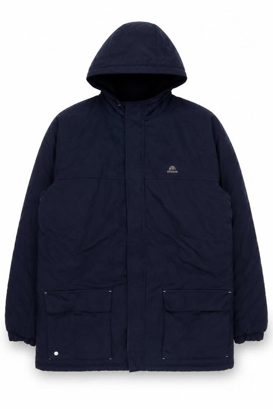 Ellesse Men's Navy XL Hooded Insulated Giacomo Parka Jacket