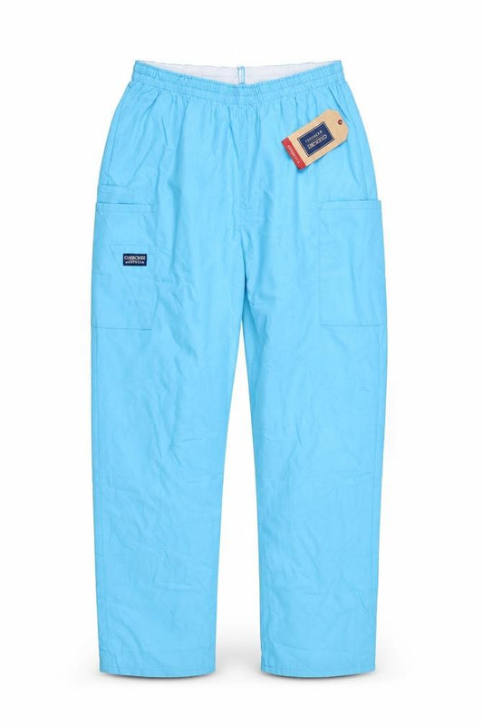 Cherokee Workwear Unisex Blue Size S Cargo Scrub Trousers Elastic Waist