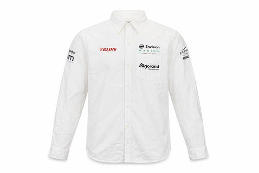 Superdry Men's White S Formula E Racing Logo Button-Up Shirt