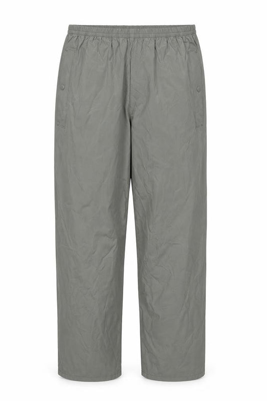 Columbia Mens Grey M Vintage Waterproof Rain Trousers Snap Hem