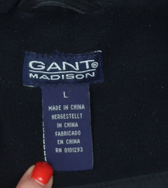 Gant Madison Men's Black L Hooded Bonded Jacket Full Zip